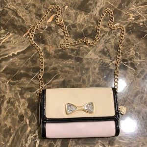 Betsey Johnson crossbody wallet.